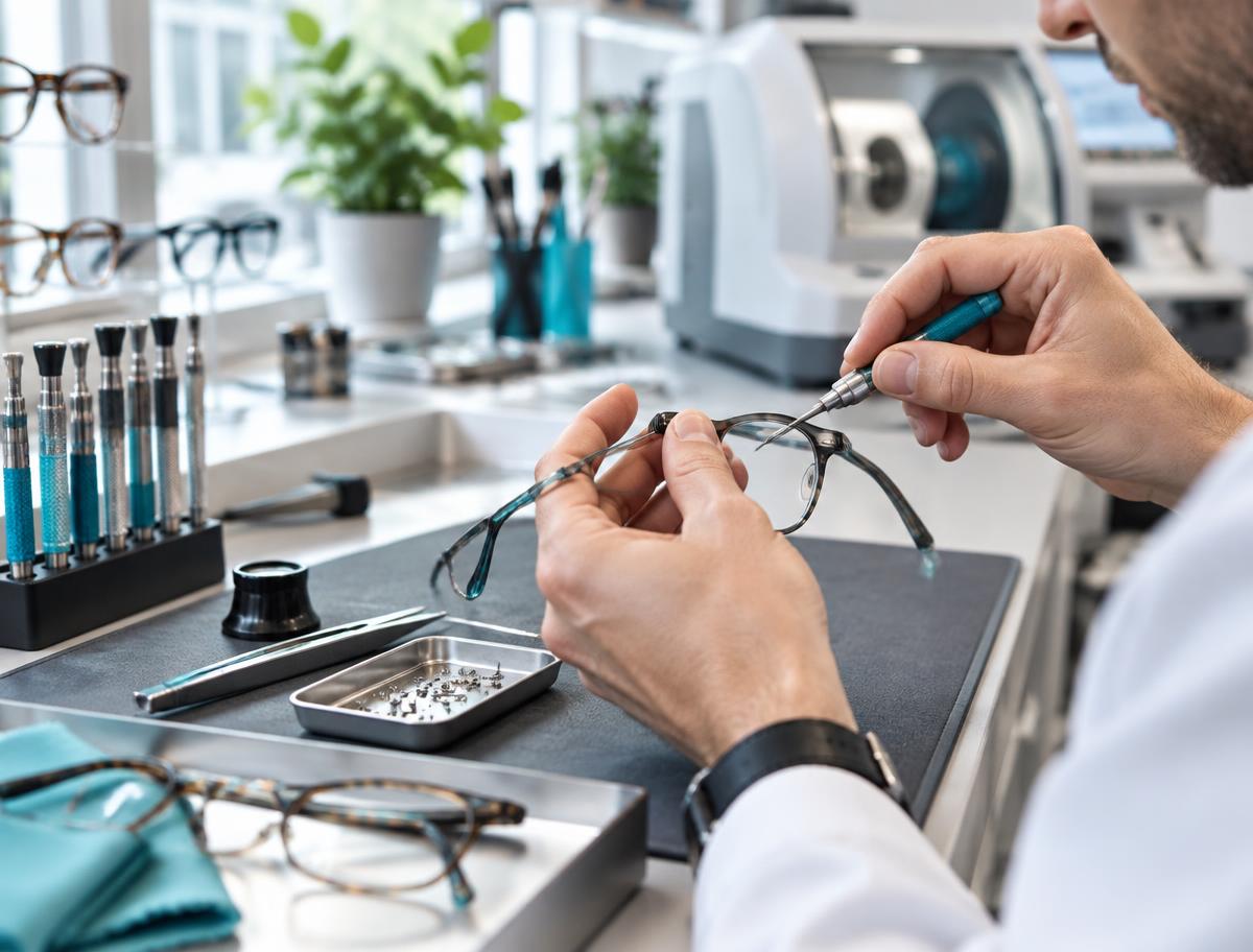 Brillenreparatur in der hauseigenen Meisterwerkstatt